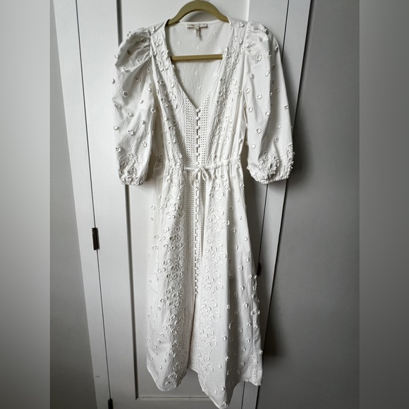 Maje White Embroidered Dress - Picture 9 of 16